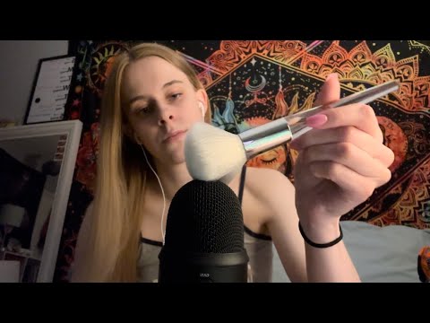 ASMR ~ Mic Brushing & Tongue Clicking (no talking) ❤️