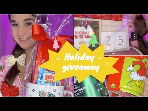 Holiday Giveaway ASMR🎄 Cocoa Mugs, Cookies & Cozy Gifts for You