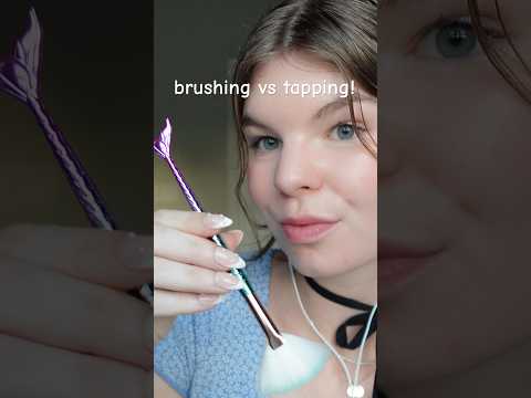ASMR brushing vs scratching (mermaid brushes) #asmr