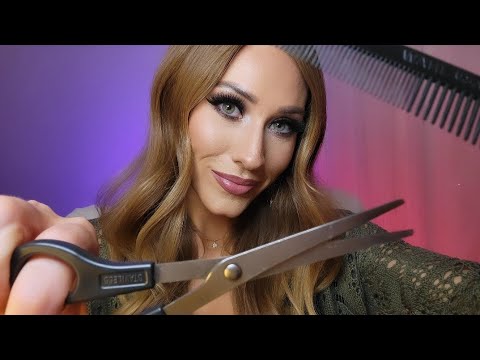ASMR Cutting & Styling Your Bangs! 💇‍♀️🥰 (personal attention, hairdresser roleplay)