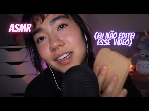 ASMR completo SEM EDIÇÃO com GATILHOS RÁPIDOS, SUSSURRO e muito TAPPING