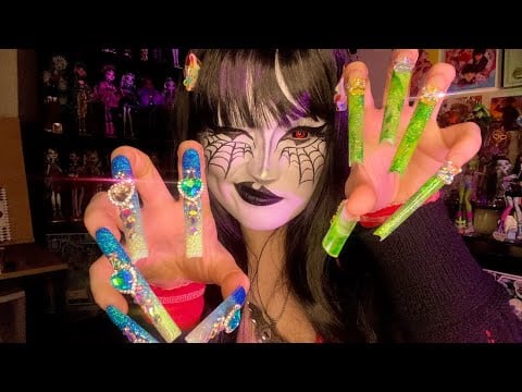 ASMR LONG NAIL TAPPING WITH FLUFFY MIC (no talking)✨🌷