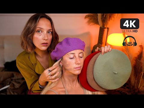 ASMR Perfectionist Beret Hat Adjustments and Fixing with Soft Spoken Color Analysis