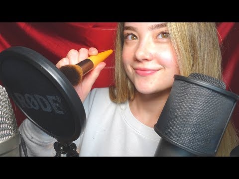 ASMR MIC TEST! SEVEN Triggers! Rode NT1-A vs. AT2020 USB! Crinkles, Brushing, Whispering...