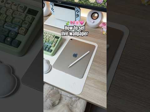 How to set live wallpaper🎀🌸 #apple #ipad #ipadair #tips #tutorial
