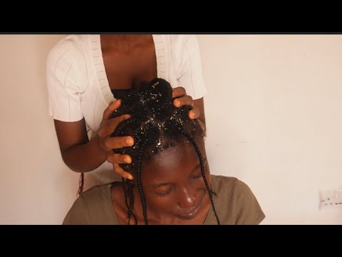 ASMR RELAXING SCALPSCRATCHING AND MASSAGE FOR SLEEP 😴