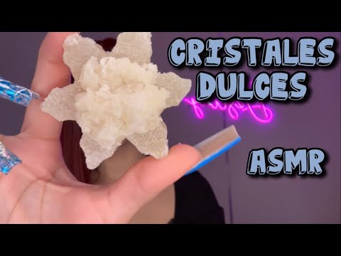 Asmr probando cristales dulces