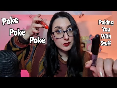 ASMR Face Poking - Poking You With Stuff on Your Face 😈