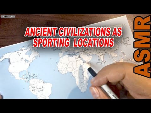 ASMR: What Sports Fit Each Ancient Civilization | ASMR history + map tracing