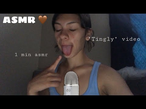 [1 Min ASMR] Repeating "tingly"