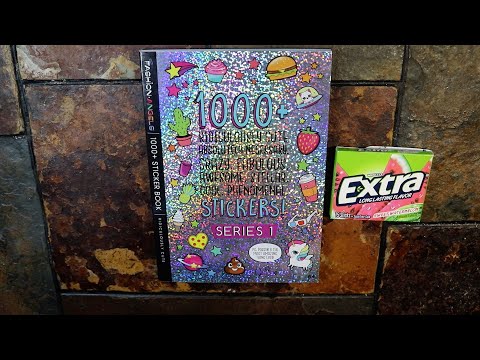 1000 Stickers ASMR Chewing Watermelon Gum Sounds