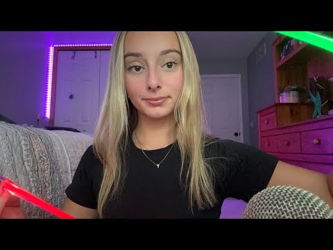ASMR | peripheral vision tests + light triggers 👀