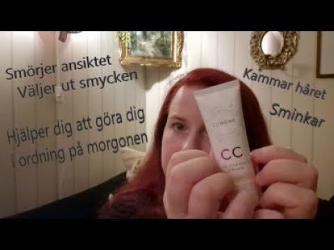 Roleplay ASMR på Svenska - hjälper dig på morgonen, sminkar etc. Personal attention