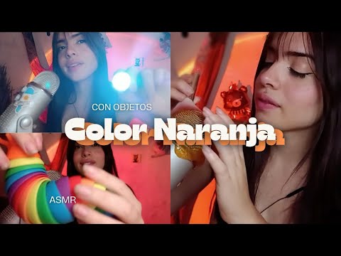 asmr | DORMI profundamente con SOLO OBJETOS color NARANJA 🧡🍊