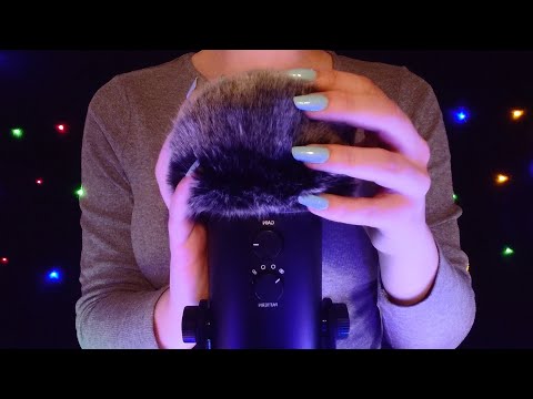 ASMR - Fluffy Windscreen Triggers (Microphone Scratching, Rubbing & Brushing) [No Talking]