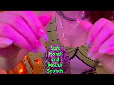 ASMR ✨ Soft Hand Sounds and Mouth Sounds (whispering) ✨