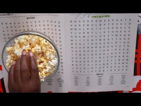 POPCORN | START WITH SNOW ASMR WORD SEARCH