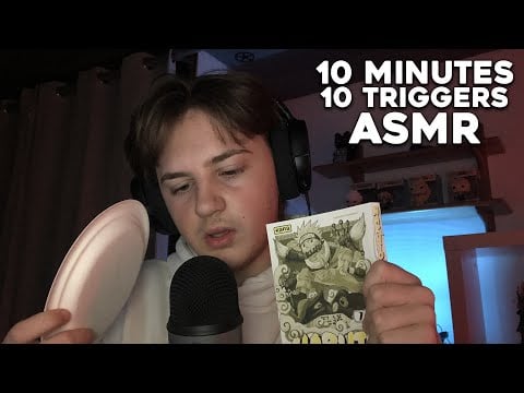 FAST ASMR 10 MINUTES 10 TRIGGERS