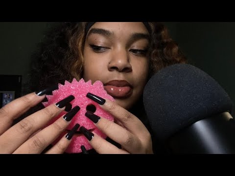 ASMR | Gloomy Day ASMR ☔️ (cork, scrub mommy + beads) | brieasmr