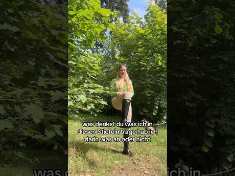 Was meinst du trage ich in meinen Stiefeln? Da gibt es ja gar nicht so viele Varianten. 😜