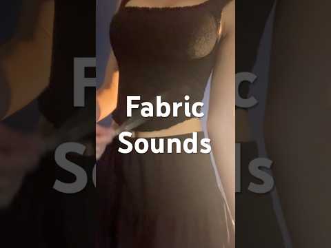 Soft fabric sounds for gentle tingles. 🦇
