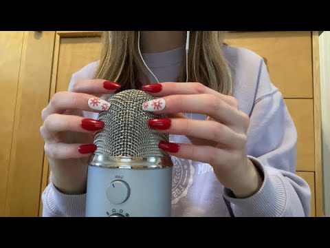ASMR | 1 Minute Long Nail Mic Scratching ✨