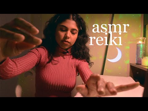 ASMR Reiki Full body Crystal Cleanse & Chakra Balancing | Binaural Beta Waves & Tuning Fork