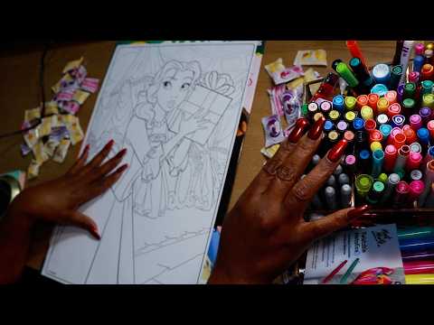 Valentines Gift Giant Coloring Pages Assorted Hard Candies ASMR Eating Sounds
