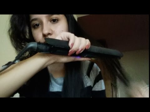 Asmr: planchándome el cabello - whispers y soft spoken en español