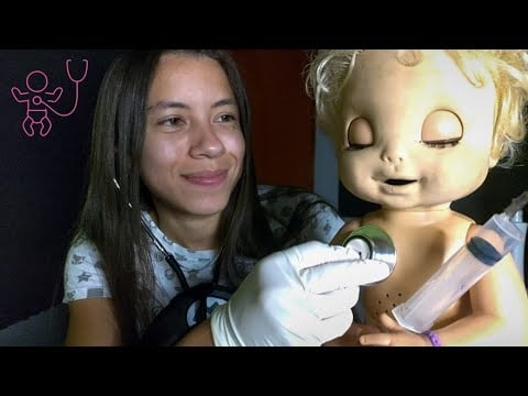 ASMR ROLEPLAY Médica Consultando sua Bebê Reborn 🩺👣🚼