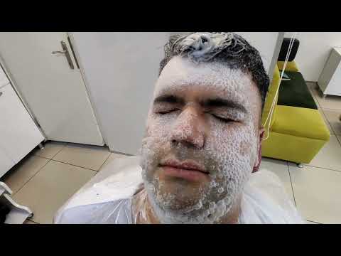 ASMR TURKISH BARBER INCREÍBLE / LIMPIEZA FACIAL / MASAJE DE ESPALDA Y BRAZOS