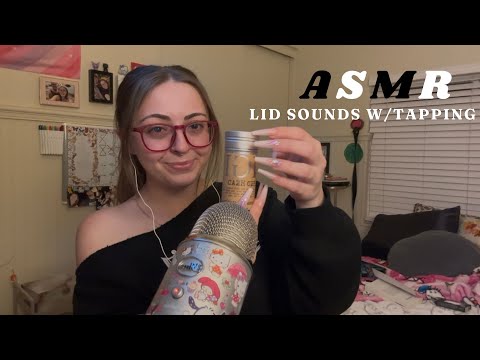 ASMR lid sounds w tapping *relaxing*high intsenity*