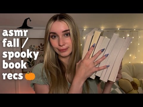 ASMR fall / halloween books recs (cozy, eerie, witchy, book triggers)