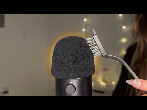 Deep Foam Scratches with Metal, Rough, Soft Brushes [ASMR] No Talking
