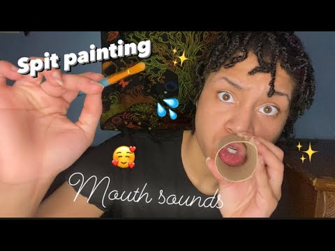 ASMR - Mouth Sounds and Spit Painting (Sarah)