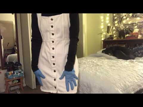 ASMR | Outfit Try-On w/ Latex Gloves 🧤👗 [request] [fabric sounds]