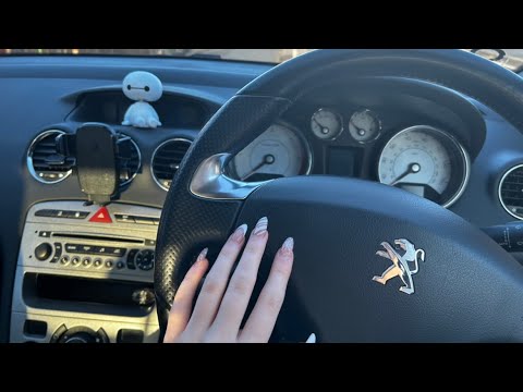 ASMR in My Car 🚗🤍 (tapping + whispering)