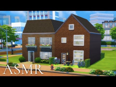 ASMR | Building & Decorating a Dutch Terraced House 🇳🇱🏘️ | Sims 4 Collab w/ @MissVindicat ASMR