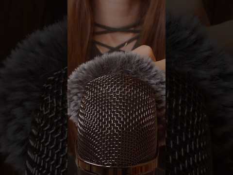 ASMR | Guided Whispering + Fluffy Mic Brushing | Full Video linked above | #shorts