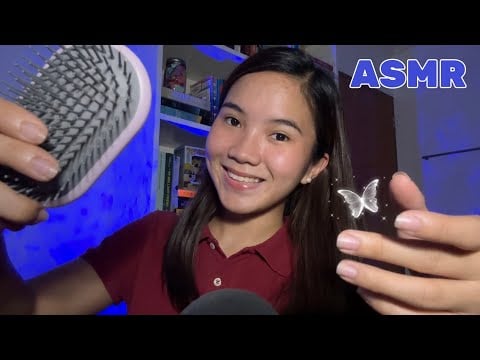 ASMR | Fixing and Styling Your Hair 🎀💇🏻‍♀️ | Haircut, Brushing, Mouth Sounds, Hand Sounds, & more!