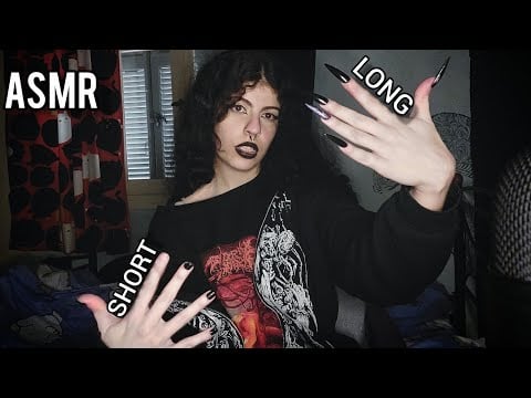 ASMR LONG VS SHORT NAILS | INTENSE Fast & Aggressive, mouth sounds, mic triggers, scalp scratching
