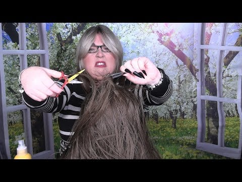 ASMR Rude Hairdresser (Haircut, B*tchy, Sassy, Whispering, Spray Sounds, Funny) Hair Salon Roleplay