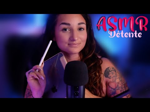 ASMR FRANÇAIS : JE TE RASSURE 💜 (et te dessine en même temps)