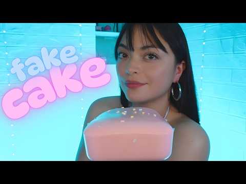 EATING  FAKE CAKE 🍰 🍓 ASMR | Relaxing sounds to Sleep 💤  | Mouth Sounds 💋 & Tingling