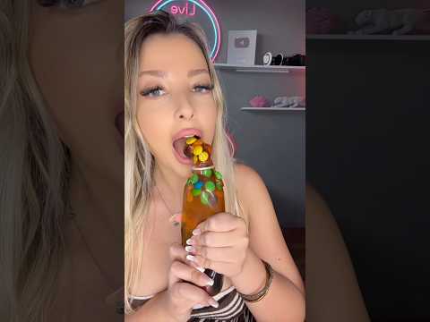 Frozen honey yiyoruz🍯 yeni Tiktok hesabımız slnasmr #shorts #mukbang #türkçeasmr