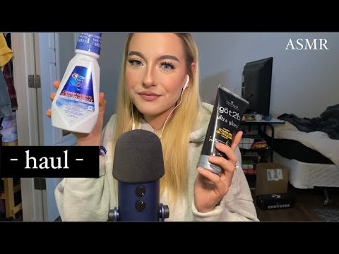 ASMR | wal mart haul | makeup & snacks