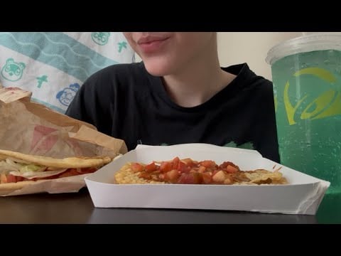 ASMR Taco Bell Mukbang | Eating/Chewing Sounds