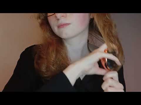 ASMR - Hair Brushing, Skin Tapping, Hand Movements & Mouth Sounds 😌