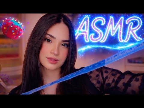 ASMR:AQUELA  COSTUREIRA SIMPÁTICA TIRANDO SUAS MEDIDAS📏🧵