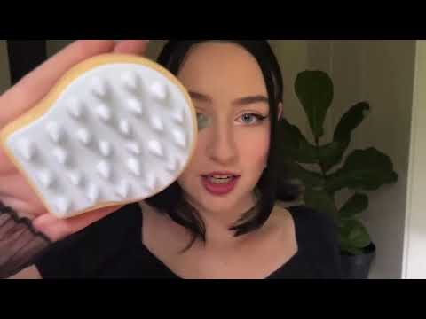 *one minute asmr* scalp treatment